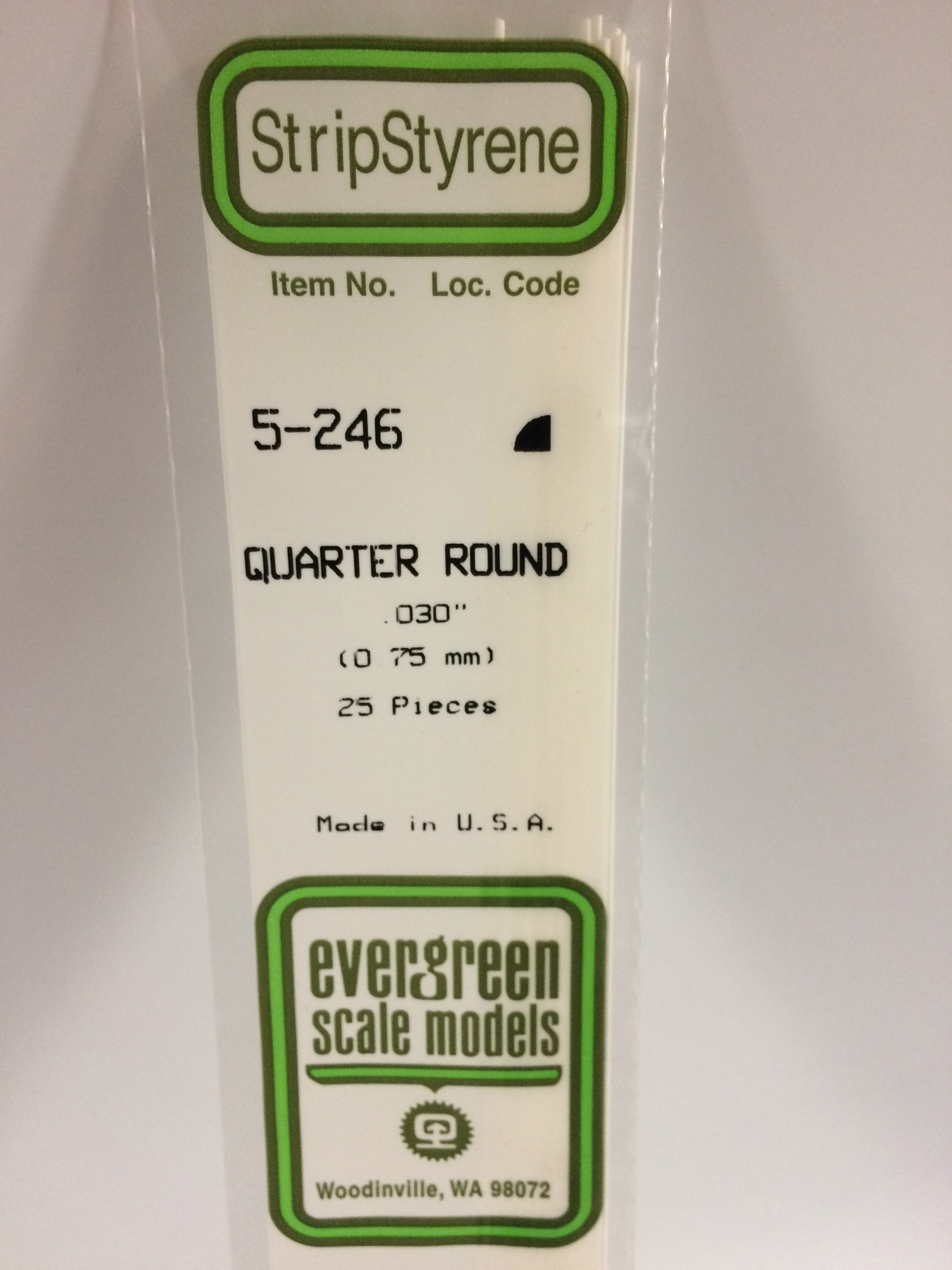 evergreen-shapes-246-quart-de-rond-polystyr-ne-blanc-0-75mm-lot-5 image 2