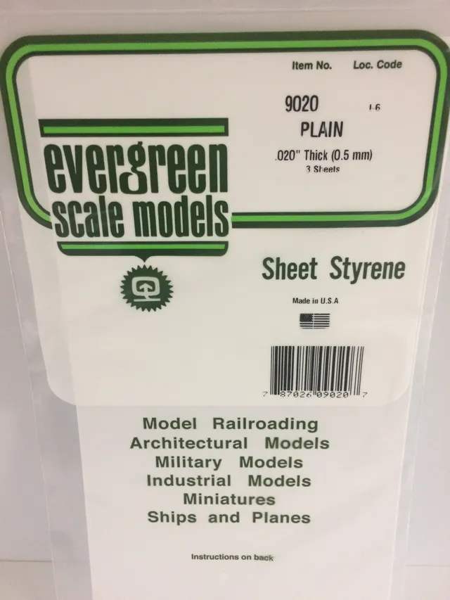 evergreen-sheets-9020-plaque-blanche-opaque-0-5-mm-3-feuilles image 1