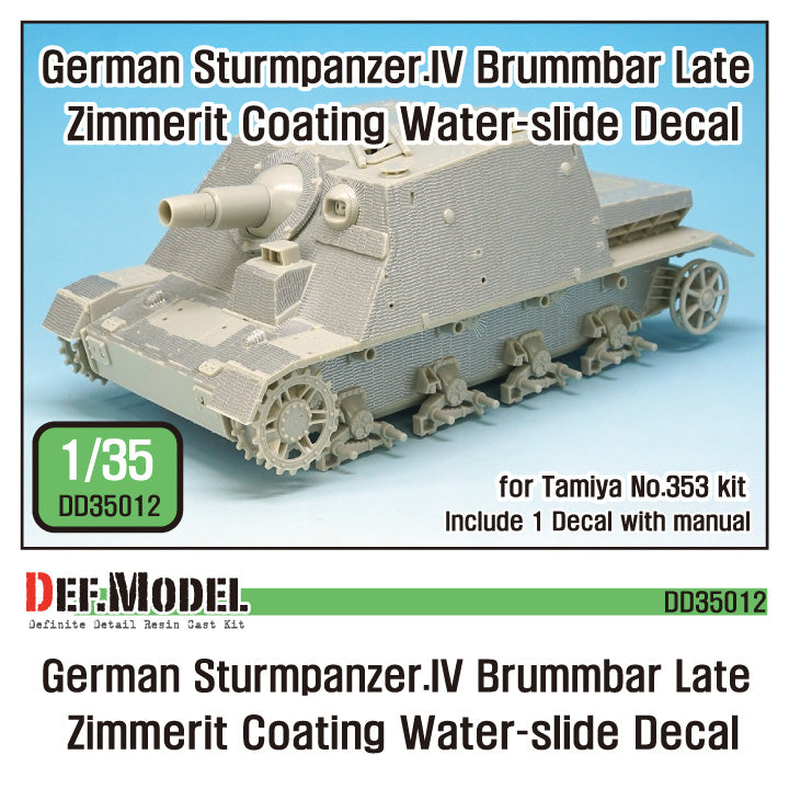 def-model-dd35012-zimmerit-brummb-r-late-decal-1-35 image 1