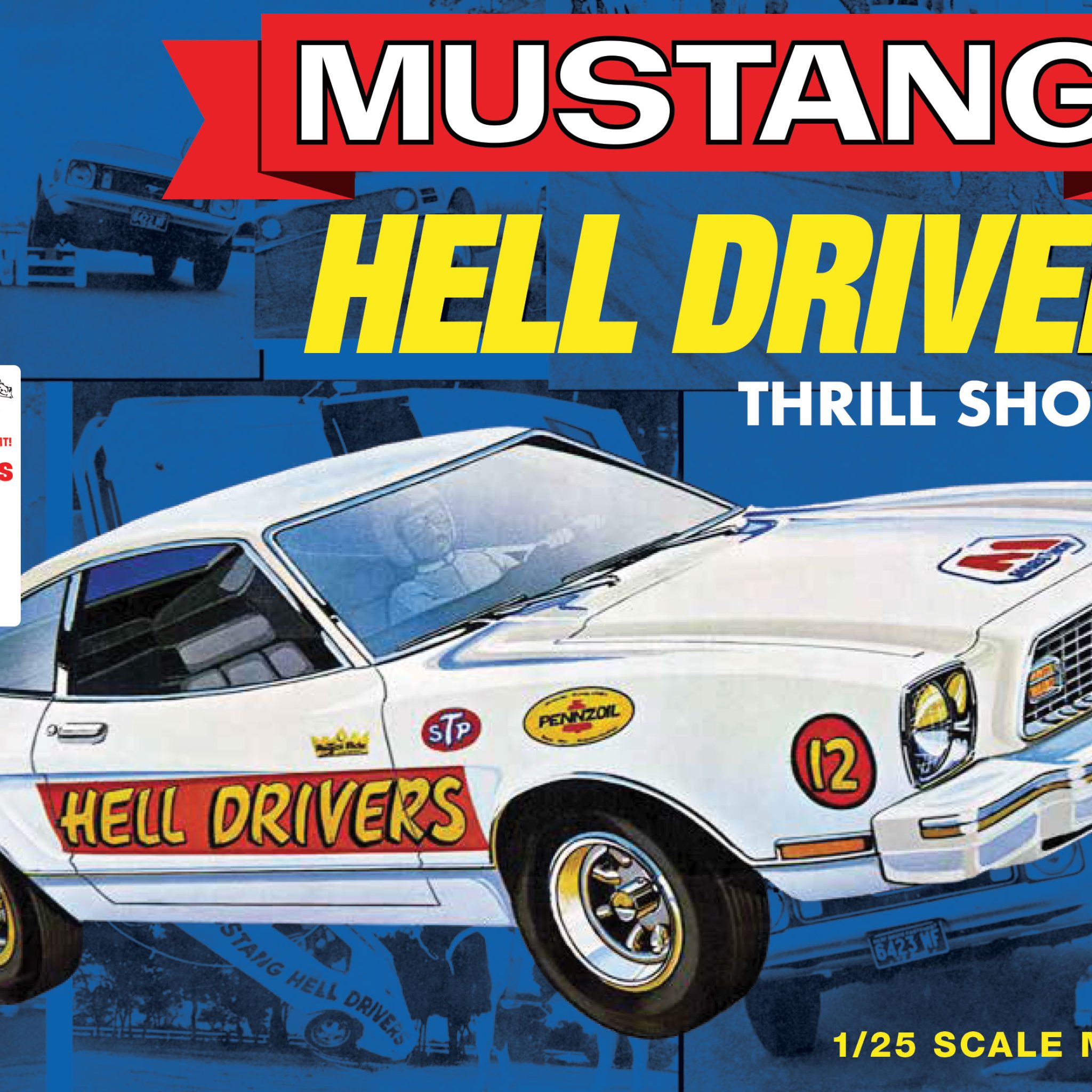 amt-1977-ford-mustang-hells-drivers-maquette-voiture-1-25 image 1