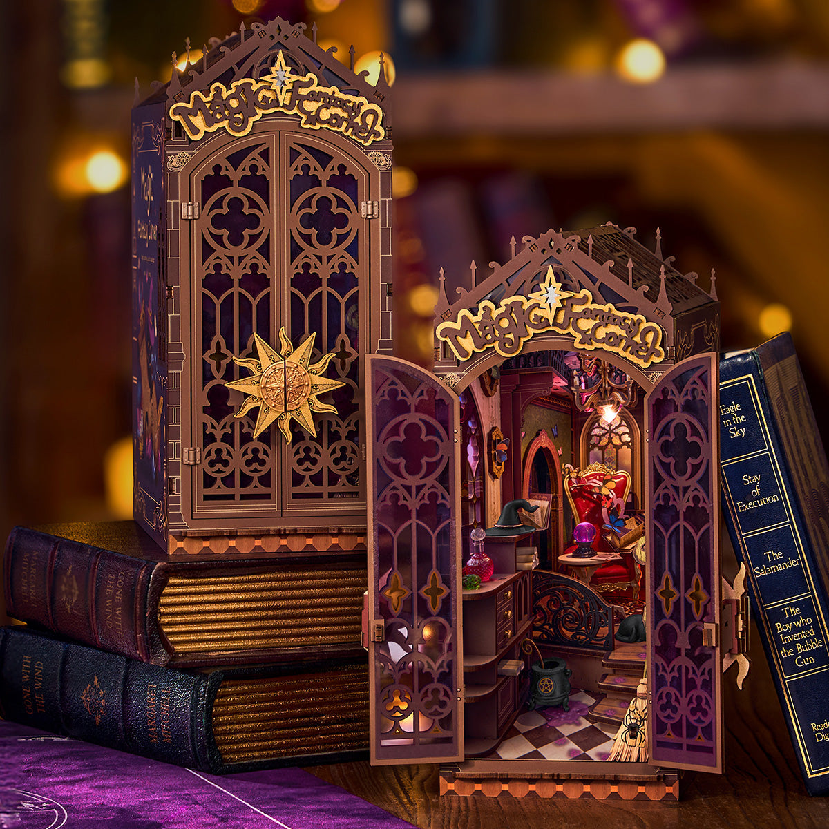 robotime-rolife-tgb14-book-nook-magic-fantasy-corner-bois image 2