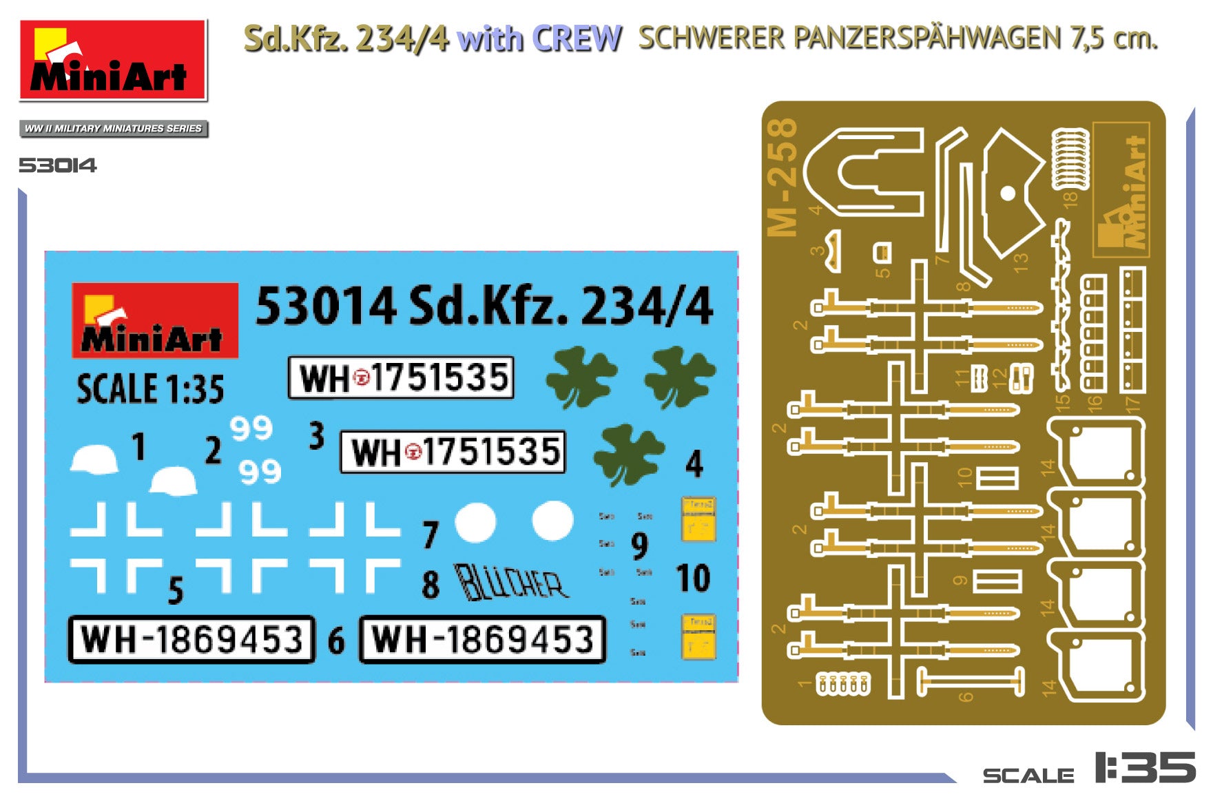 miniart-53014-sd-kfz-234-4-maquette-blind-1-35-avec-quipage image 2