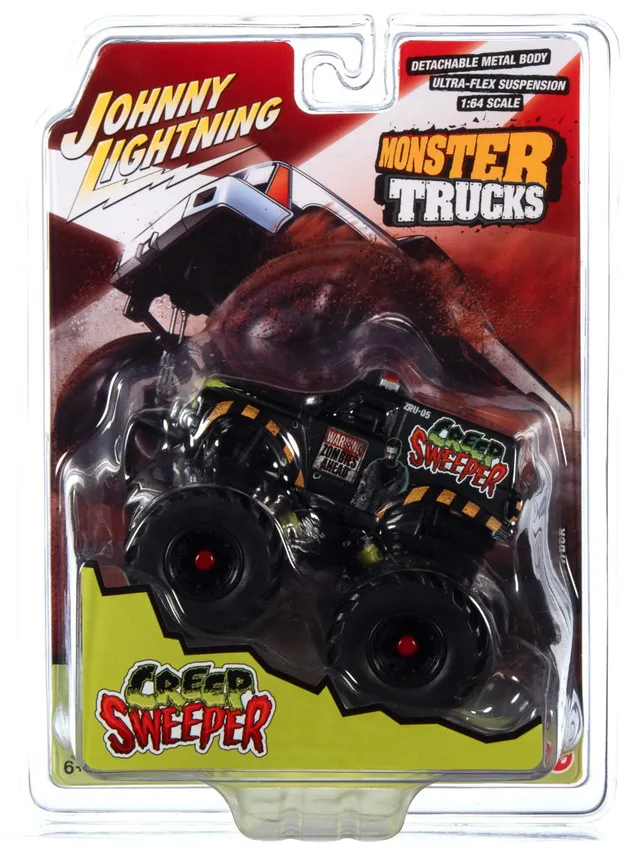 johnny-lightning-monster-truck-creep-sweeper-zombie-1-64-miniature-pneu-noir image 1