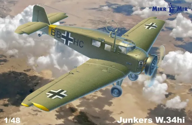 amp-mikromir-junkers-w-34hi-maquette-avion-1-72-transport image 1