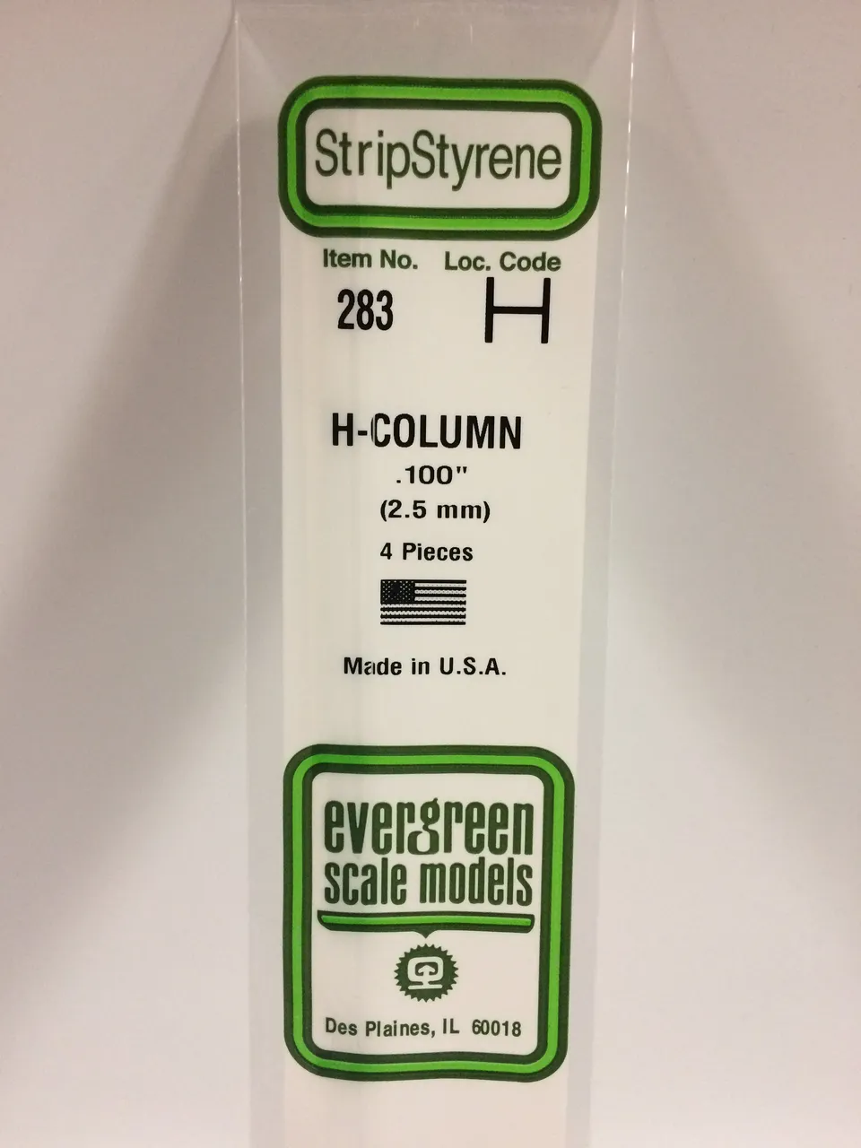 evergreen-283-profil-h-polystyr-ne-2-5mm-4pcs image 1