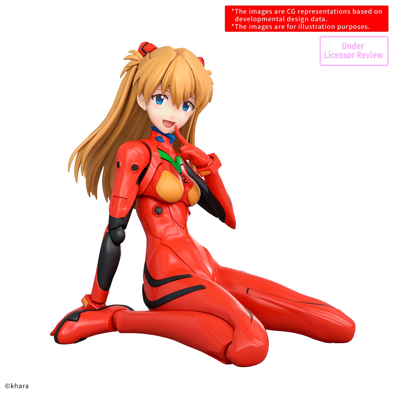 bandai-30mp-asuka-shikinami-langley-plug-suit-maquette-evangelion image 2