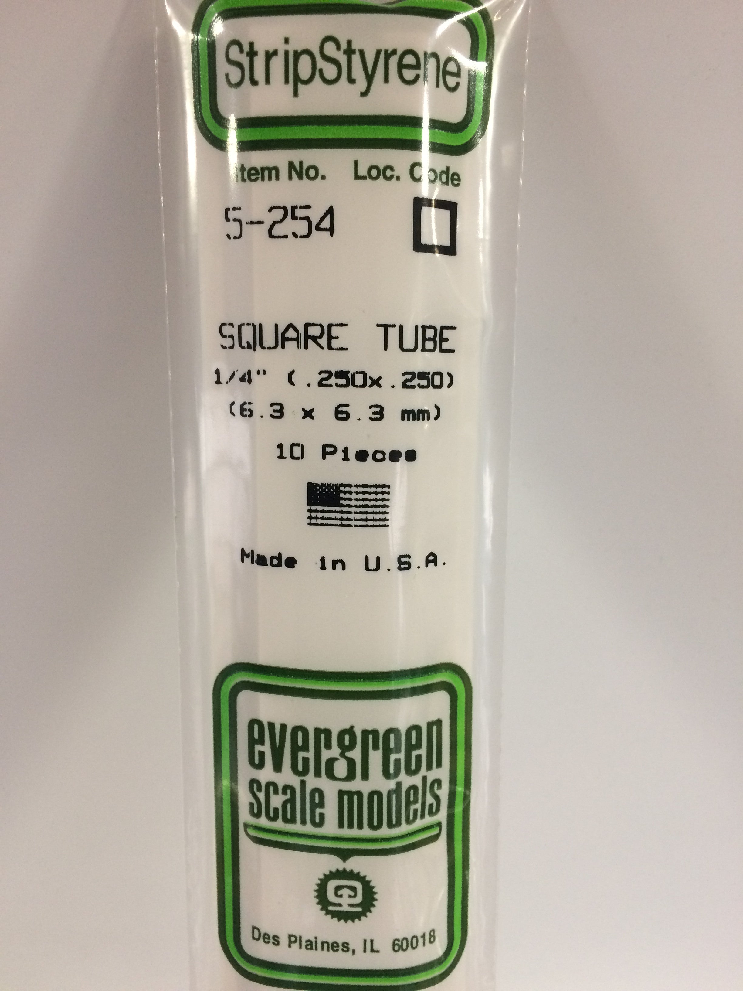 evergreen-rod-and-tube-254-tube-carr-blanc-6-3-mm-lot-de-2 image 2