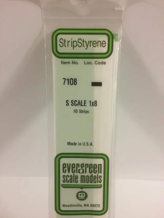 evergreen-strips-7108-baguette-plastique-blanche-10-pcs image 1