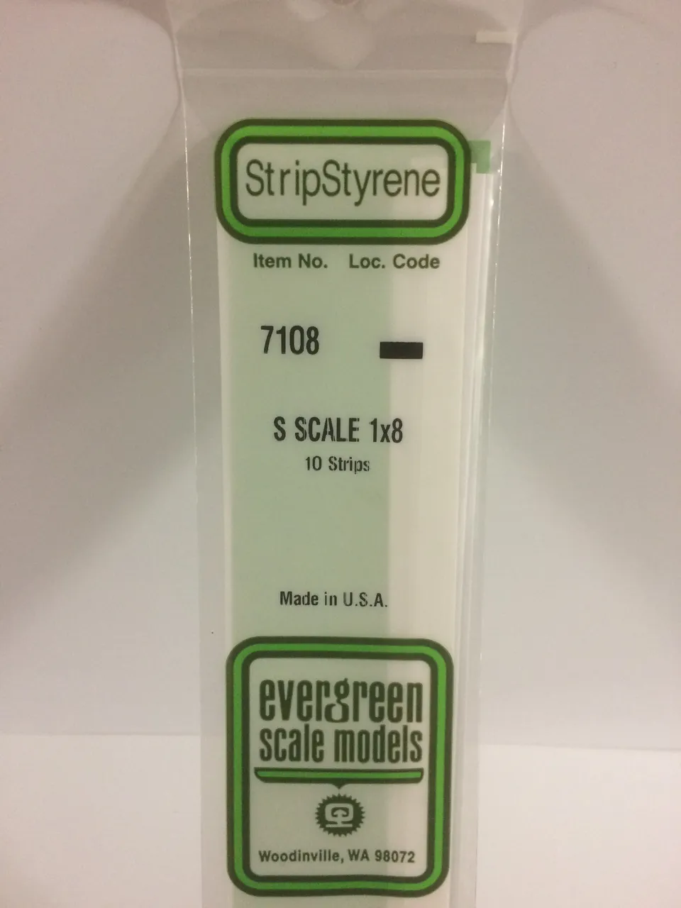 evergreen-strips-7108-baguette-plastique-blanche-10-pcs image 1