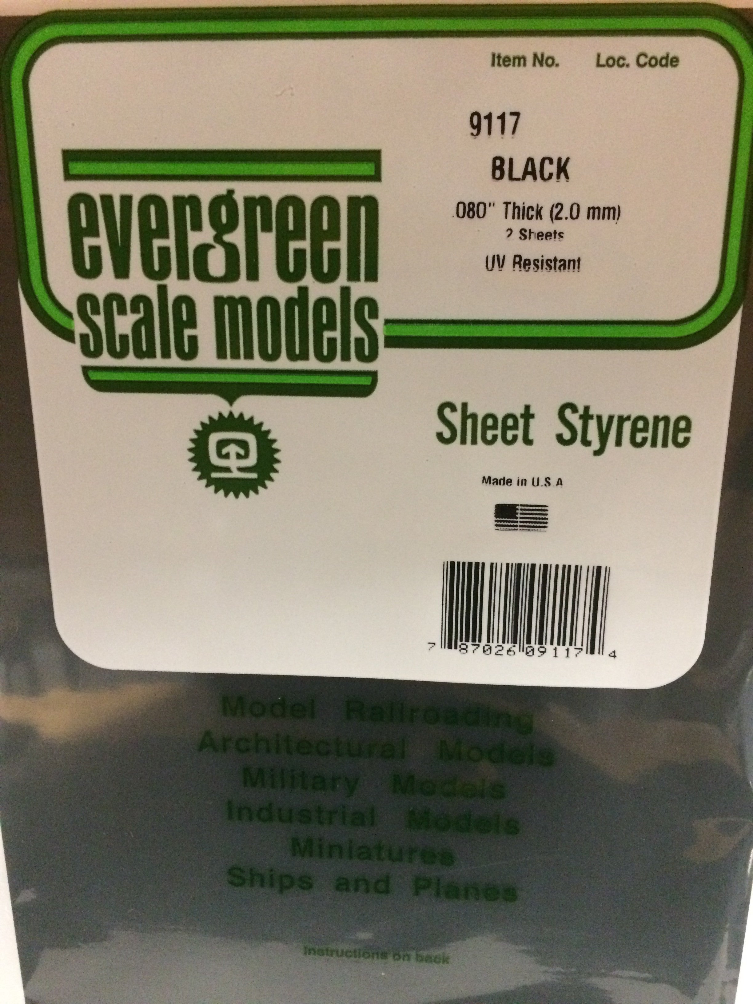 evergreen-sheets-9517-plaque-lisse-15x30cm-noire-2mm image 2