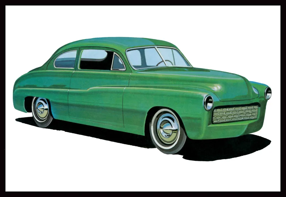 amt-1949-mercury-club-coupe-maquette-voiture-1-25-stock image 1