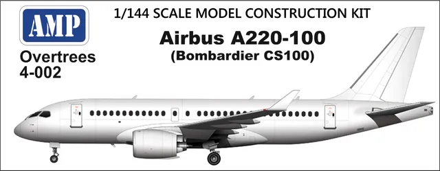 amp-overtrees-ovt-4-002-airbus-a220-100-maquette-avion-plastique image 1