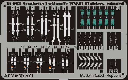 eduard-49002-harnais-luftwaffe-1-48-chasseurs-wwii image 1