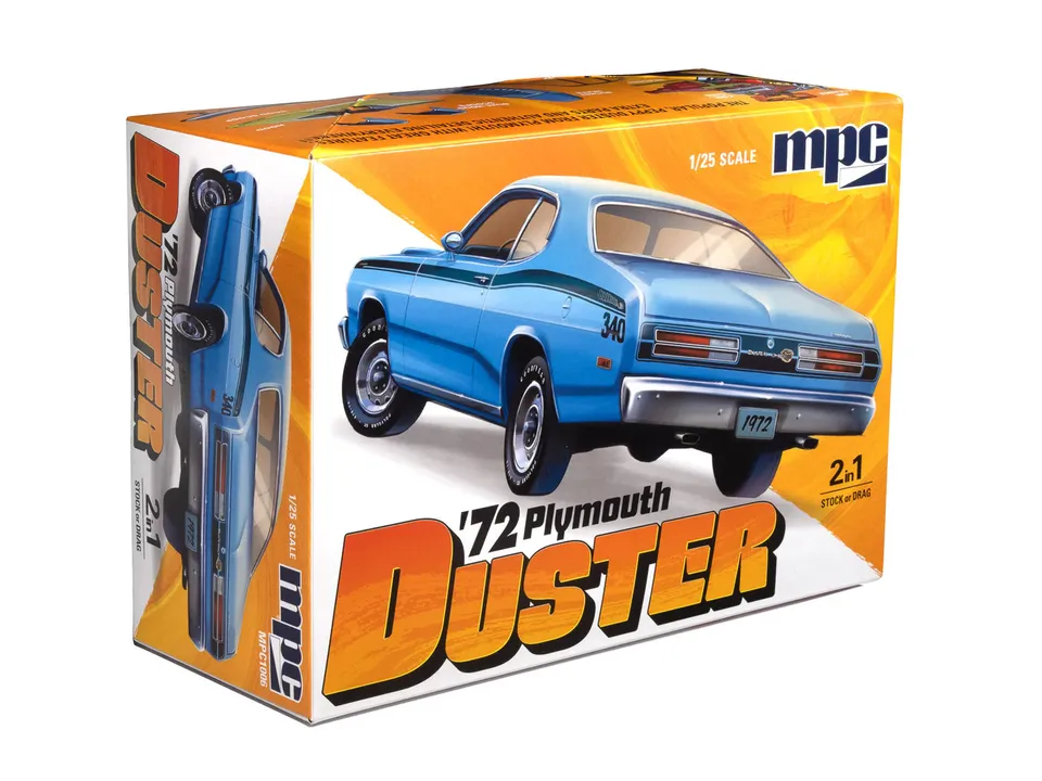 mpc-plymouth-duster-1972-1-25-maquette-voiture-us image 1