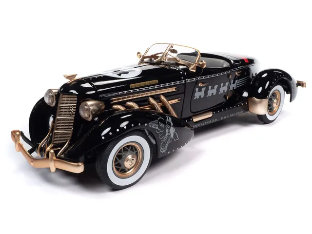 auto-world-monopoly-auburn-851-speedster-miniature-1-18-noire image 1