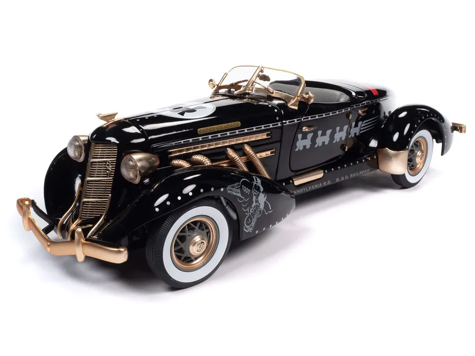 auto-world-monopoly-auburn-851-speedster-miniature-1-18-noire image 1
