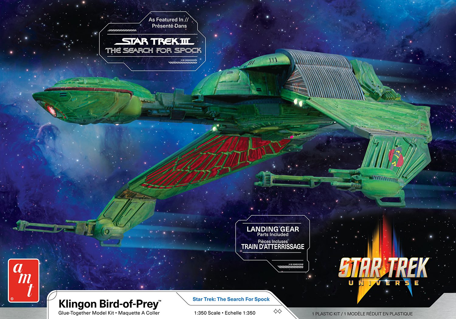 amt-star-trek-klingon-bird-of-prey-maquette-1-350-ailes-mobiles image 1