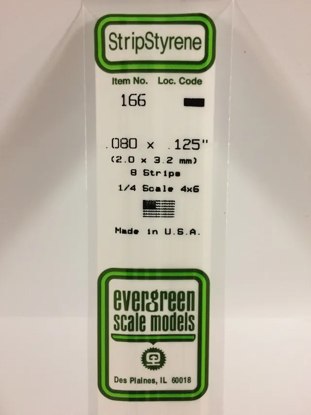 evergreen-strips-166-profil-blanc-2-0x3-2mm-8-pi-ces image 1