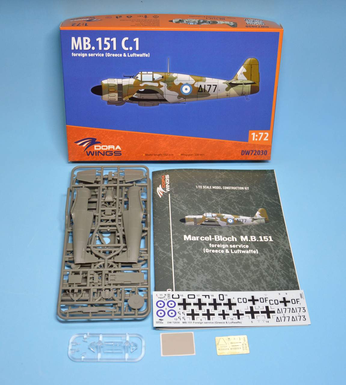 dora-wings-1-72-bloch-mb-151-c-1-maquette-avion-fran-ais image 2