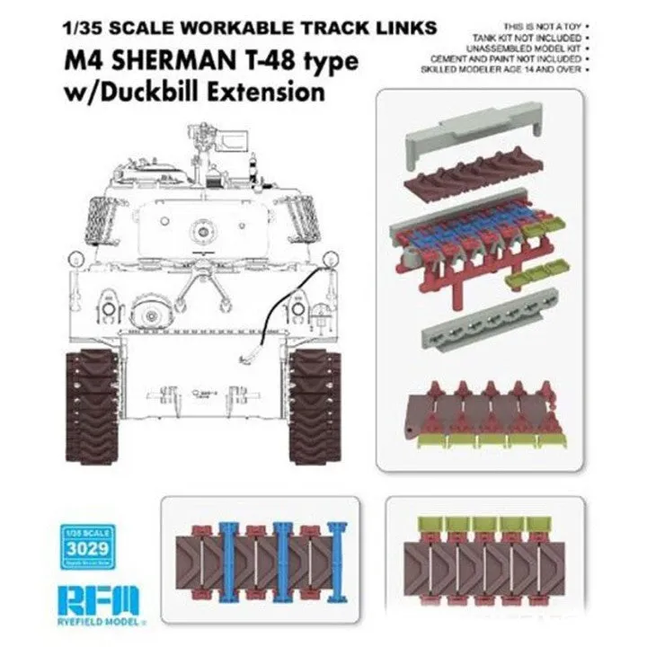 rye-field-3029-chenilles-t-48-sherman-1-35-duckbill image 1