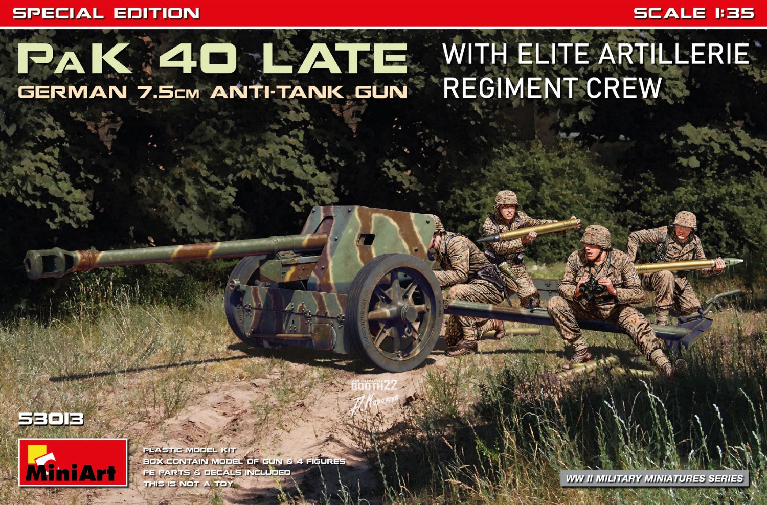 miniart-53013-pak-40-late-maquette-canon-1-35-figurines image 1