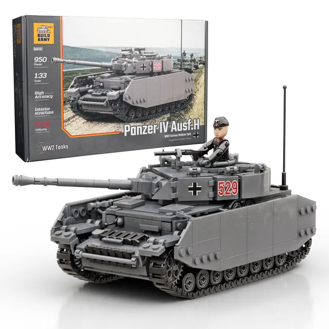 build-army-ba0161-panzer-iv-ausf-h-char-briques-1-33-935-pcs image 1