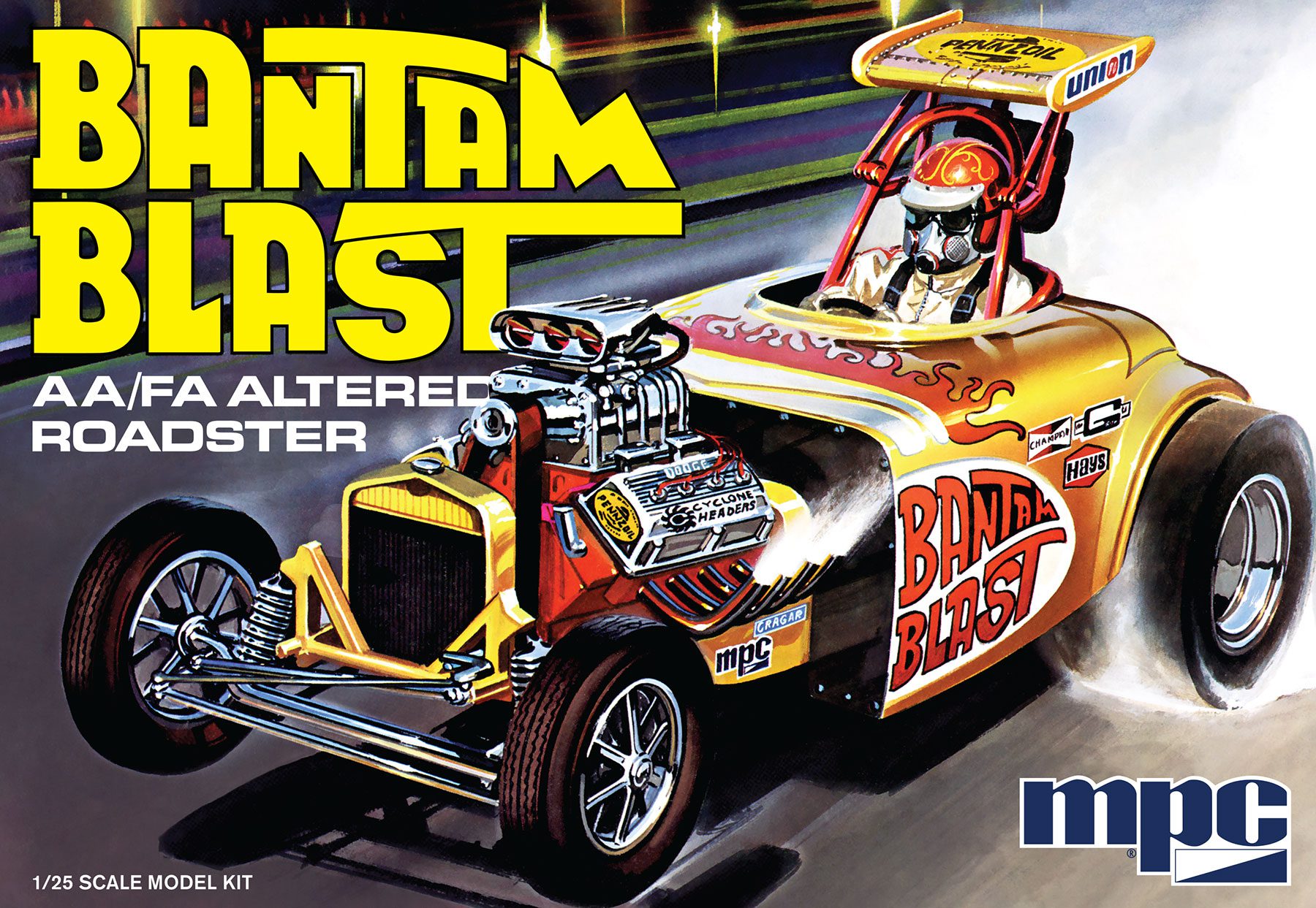 mpc-bantam-blast-dragster-1-25-maquette-dragster-hemi-blanc image 1