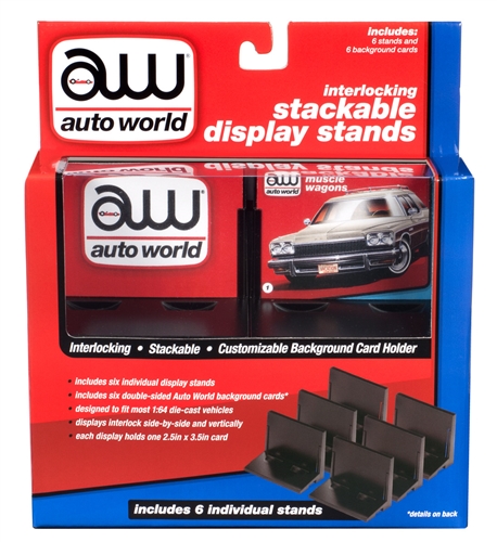 auto-world-awdc017-pr-sentoir-1-64-lot-de-6-socles-display image 1
