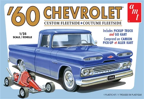 amt-1960-chevy-fleetside-pickup-go-kart-maquette-1-25 image 1