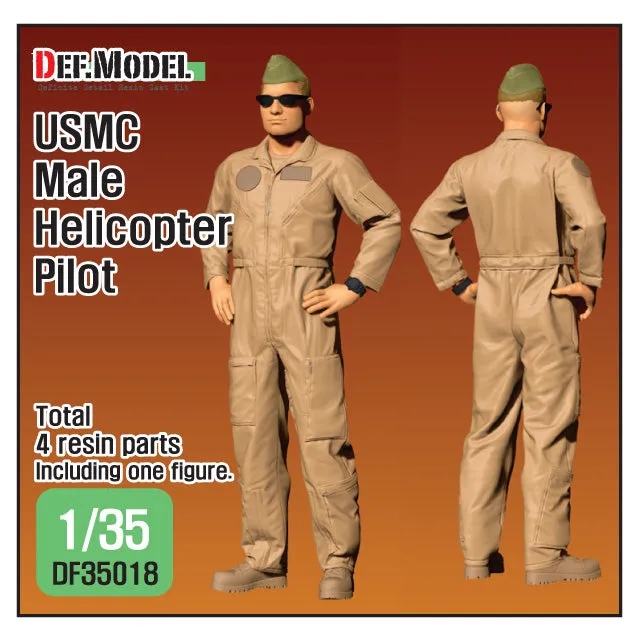def-model-df35018-pilote-usmc-maquette-figurine-1-35-r-sine image 1