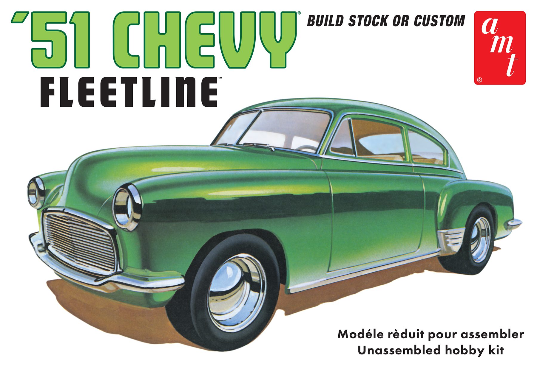 amt-1951-chevrolet-fleetline-maquette-voiture-1-25-stock-custom image 1