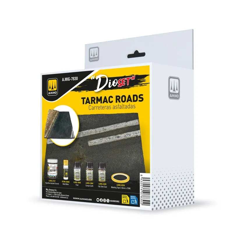 ammo-7830-dioset-tarmac-roads-set-diorama-asphalte image 1