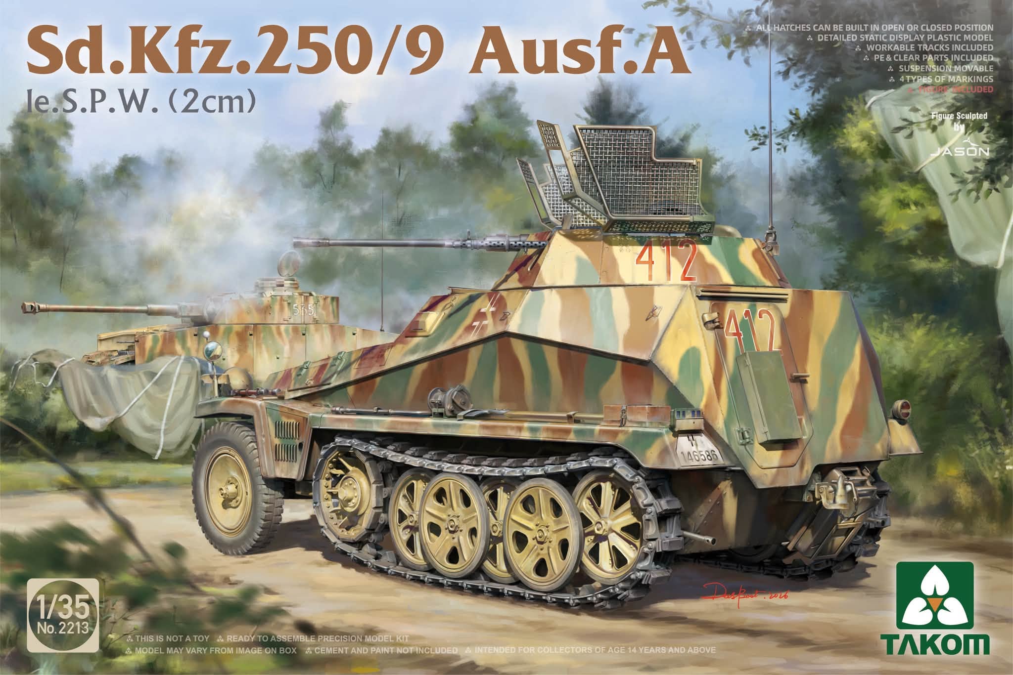 takom-2213-sd-kfz-250-9-ausf-a-maquette-blind-1-35 image 1