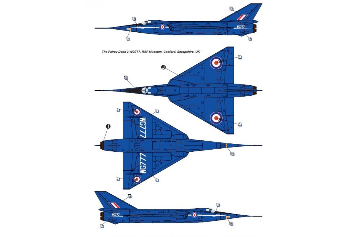 dora-wings-fairey-delta-2-maquette-avion-1-48-supersonique image 5