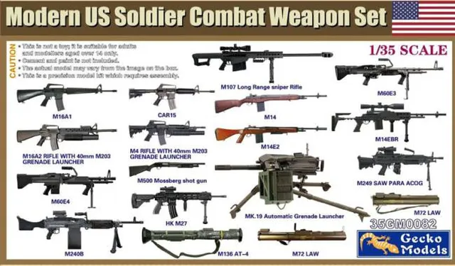 gecko-35gm0082-soldat-us-set-armes-1-35-moderne-combat image 1