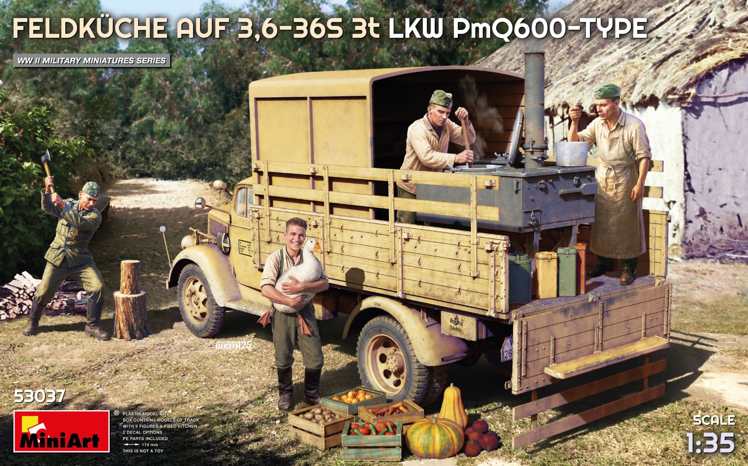 miniart-53037-maquette-camion-cuisine-feldk-che-1-35 image 1