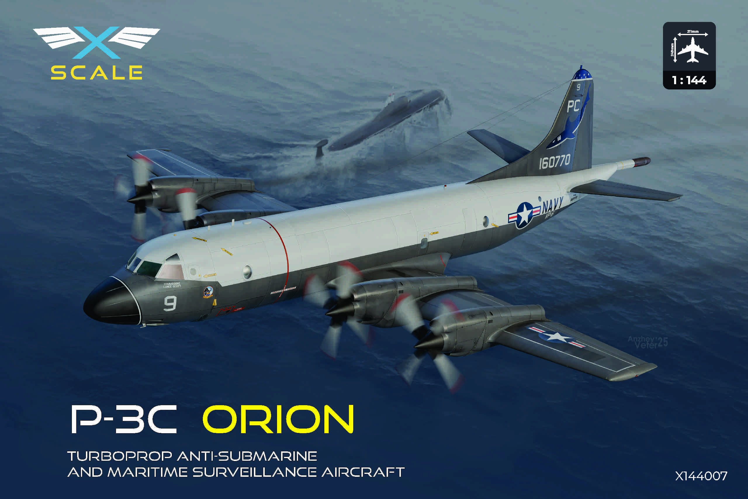 x-scale-144007-p-3c-orion-maquette-avion-1-144-patrouille image 1