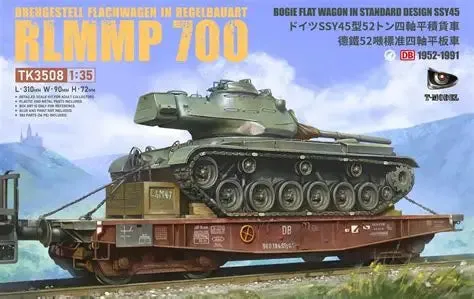 t-model-tk3508-wagon-plat-maquette-train-militaire-1-35-ssy45 image 1