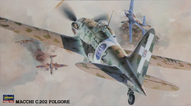 hasegawa-macchi-c-202-folgore-1-48-maquette-avion-ww2 image 1