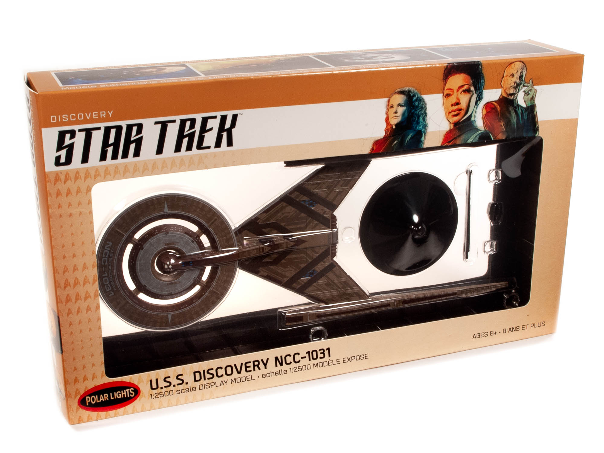 polar-lights-u-s-s-discovery-star-trek-mod-le-1-2500-bronze image 1