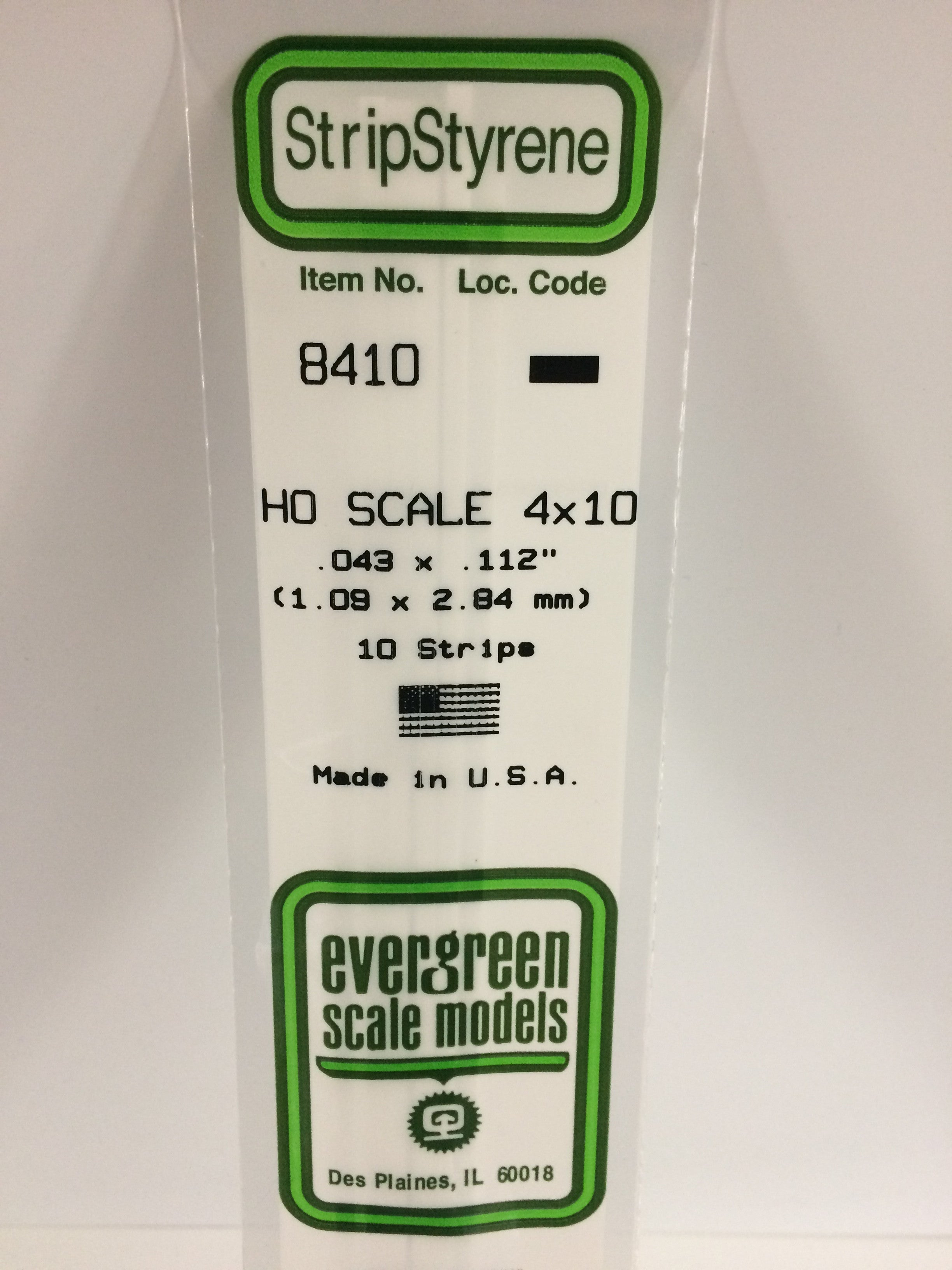 evergreen-strips-8410-baguette-ho-1-1x2-8-mm-x10 image 1