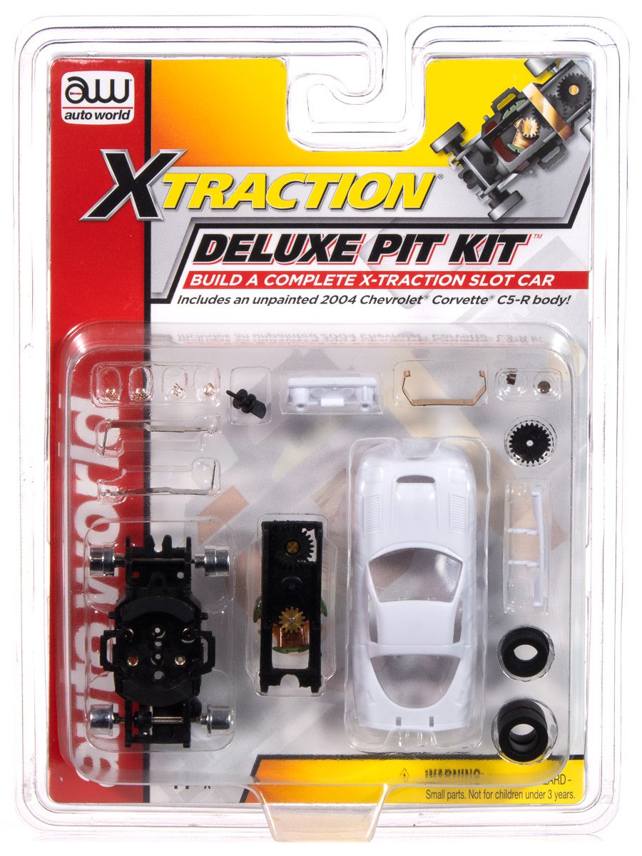 auto-world-x-traction-pit-kit-corvette-c5-r-ho-slot image 1