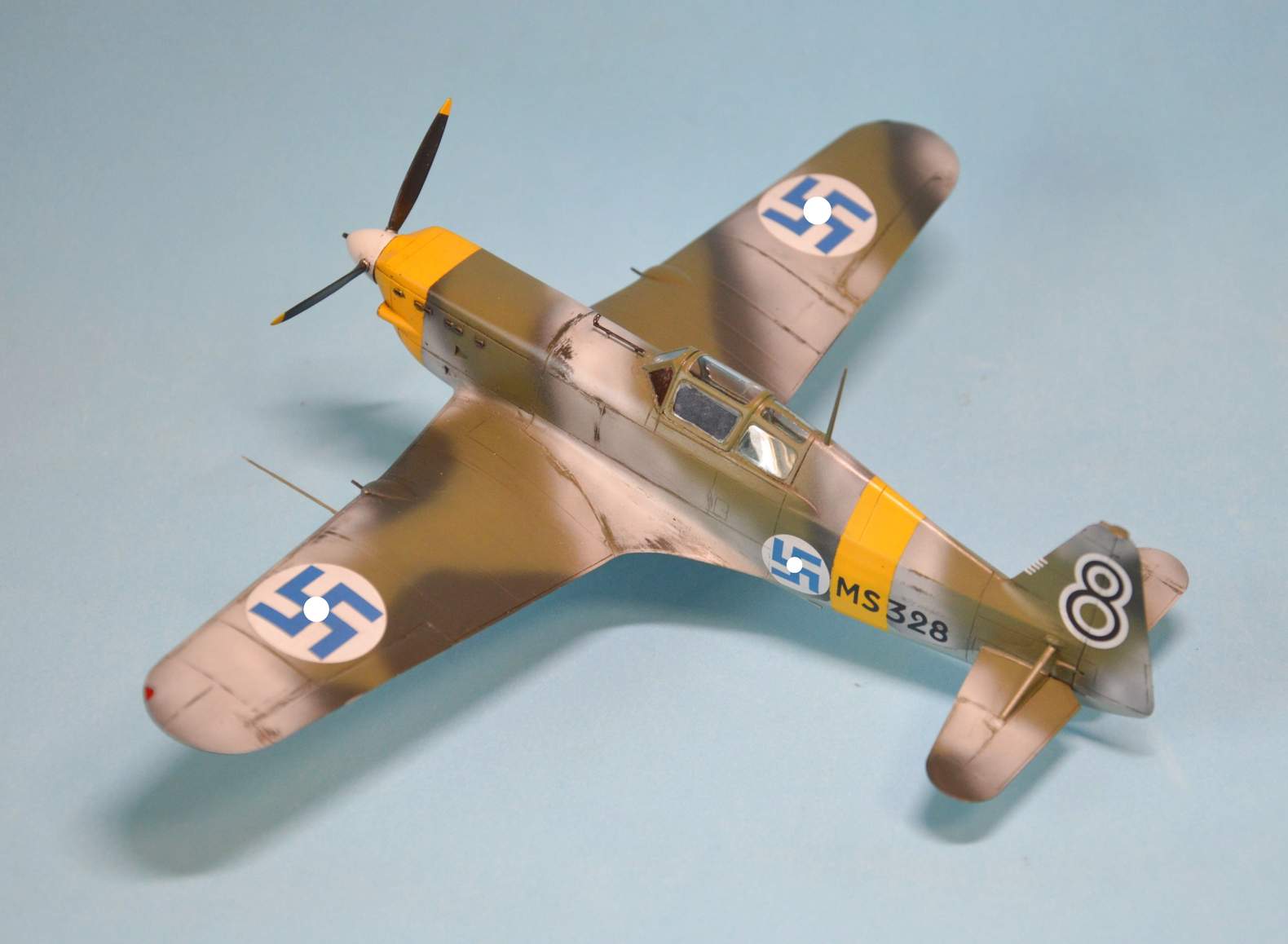 dora-wings-morane-ms-406-maquette-mont-e-1-48-finlande image 1