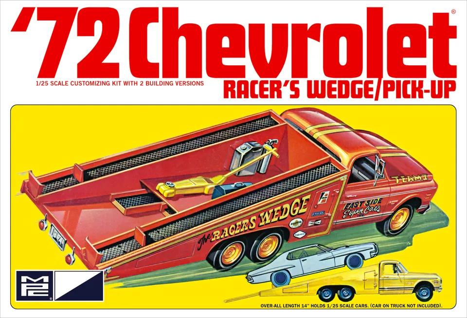 mpc-1972-chevy-racer-s-wedge-pick-up-maquette-1-25-double-version image 1