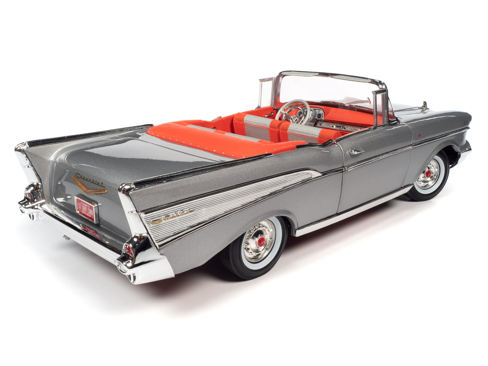 auto-world-chevrolet-bel-air-1957-cabriolet-miniature-1-18 image 4