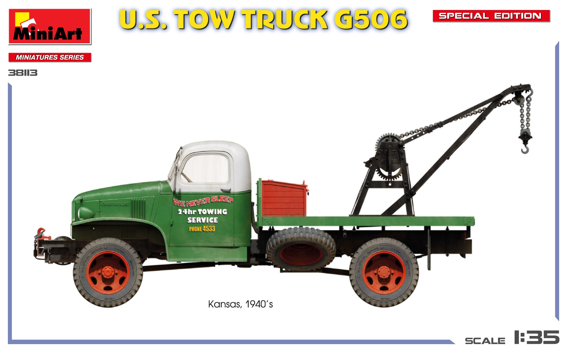 miniart-38113-g506-maquette-camion-d-panneuse-us-1-35-ww2 image 3