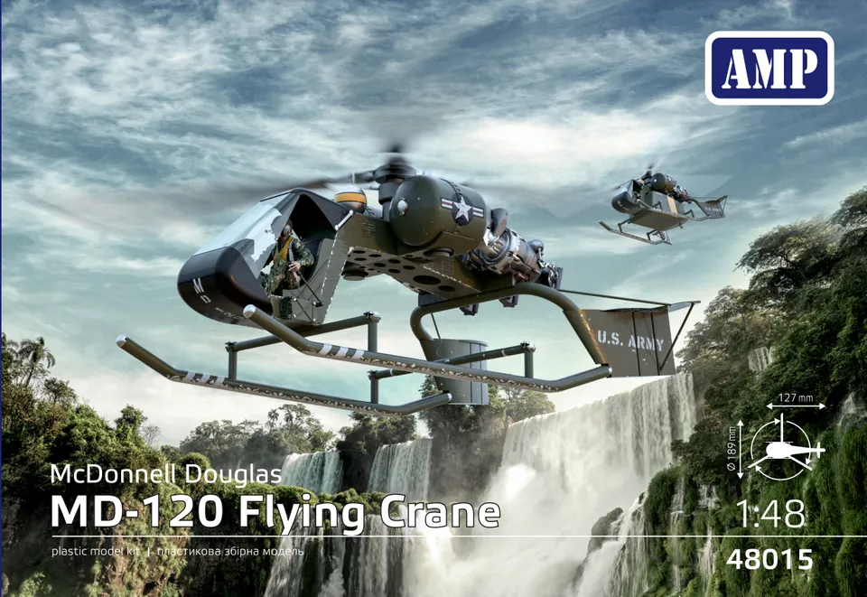 amp-48015-mcdonnell-model-120-flying-crane-maquette-h-licopt-re-1-48 image 1