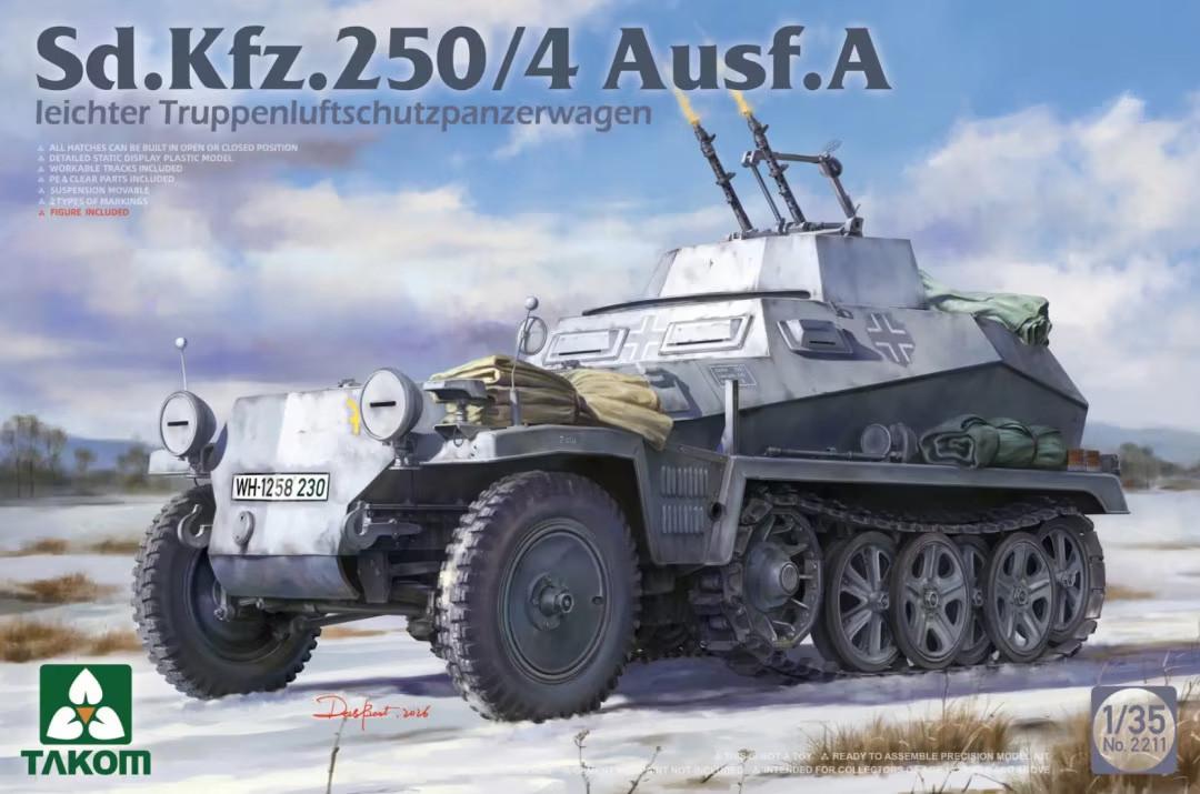takom-2211-sd-kfz-250-4-ausf-a-halftrack-1-35 image 1