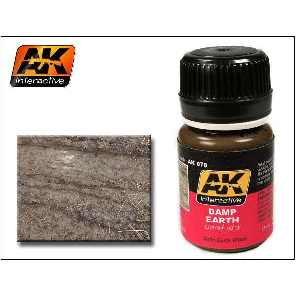 ak-interactive-078-damp-earth-peinture-enamel-weathering-35ml image 1