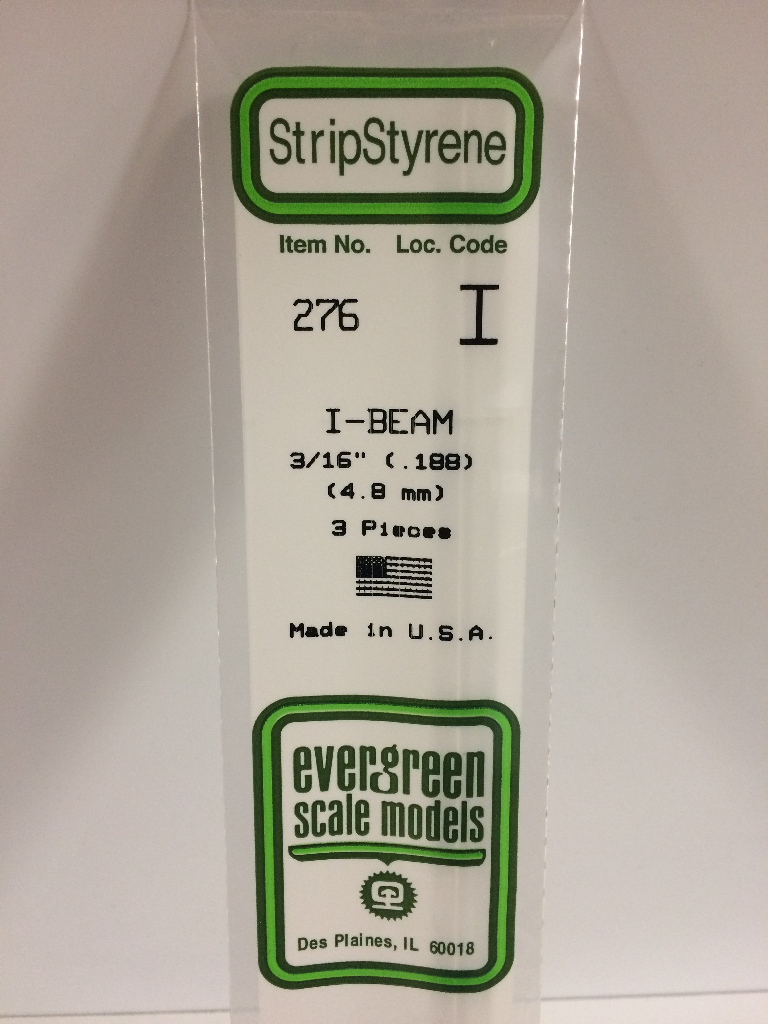 evergreen-shapes-276-poutre-en-i-profil-blanc-4-8-mm-lot-de-3 image 1